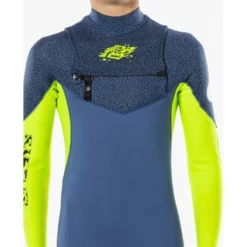 Combinaison Rip Curl - Junior Dawn Patrol 3/2 Front Zip Blue - 2023 -le surf boutique combinaison rip curl junior dawn patrol 3 2 front zip blue 2023 2