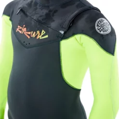 Combinaison Rip Curl - Junior Dawn Patrol 3/2 Front Zip Lemon - 2021 -le surf boutique combinaison rip curl junior dawn patrol 3 2 front zip lemon 2021 2