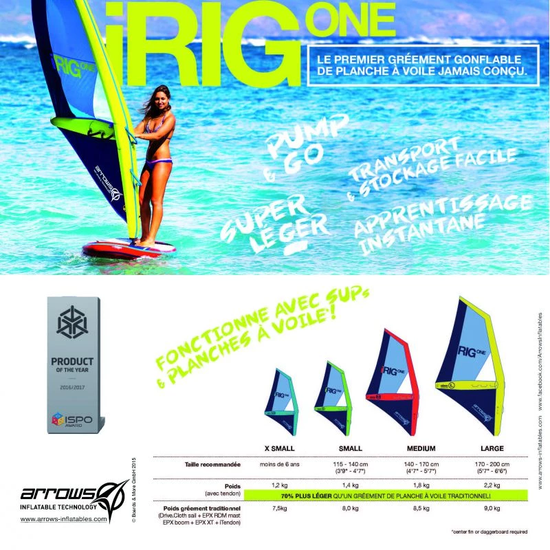 Gréement Gonflable I-Rig One Arrows 2 Gréement Gonflable I-Rig One Arrows – Image 2