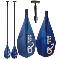 le surf boutique -le surf boutique pagaie outside reef saphir blue carbone vario 1