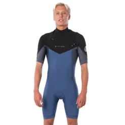Shorty Rip Curl - Dawn Patrol 2/2 Front Zip - Blue/Grey