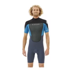 Shorty Rip Curl - Omega 2mm Back Zip - Blue